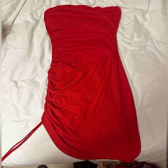 NWT Susana Monaco Gathered Side Strapless Dress - Picture 3 of 4